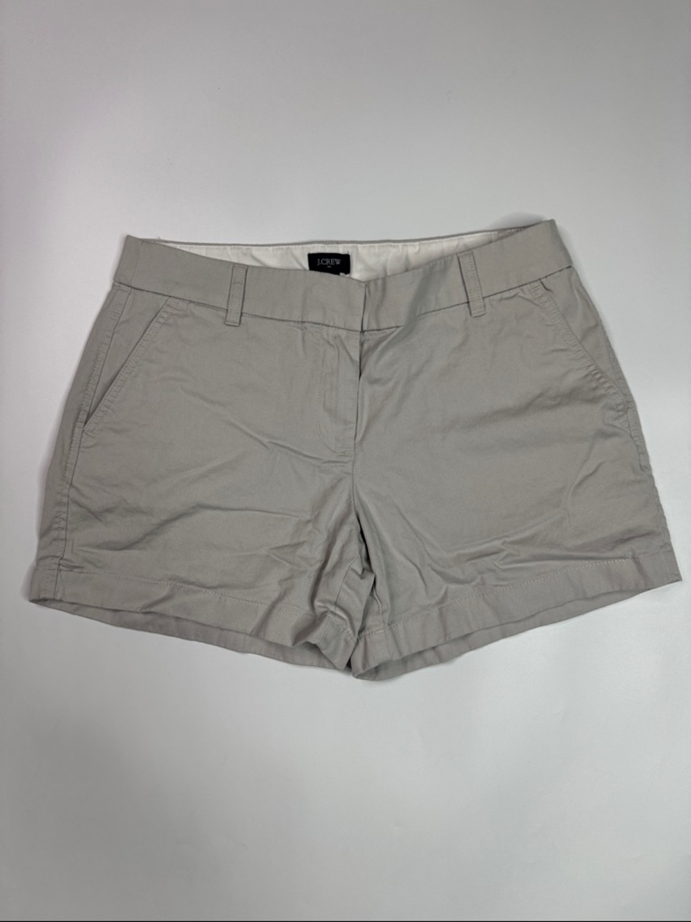 J Crew Gray Chino Shorts Size 8
